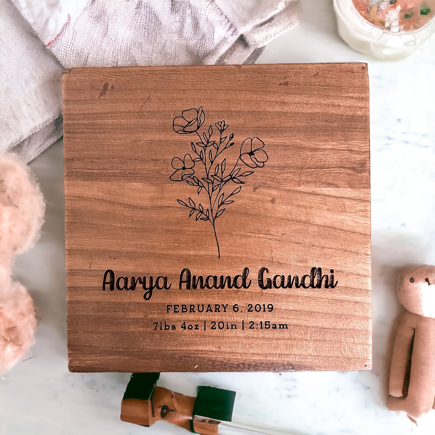 Wooden Keepsake Box