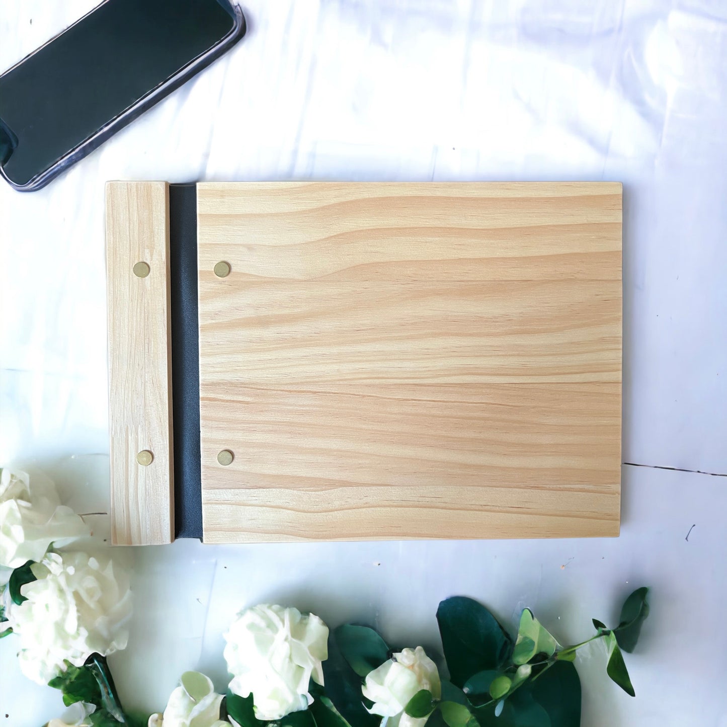 Wedding Guest Book, Wooden Album